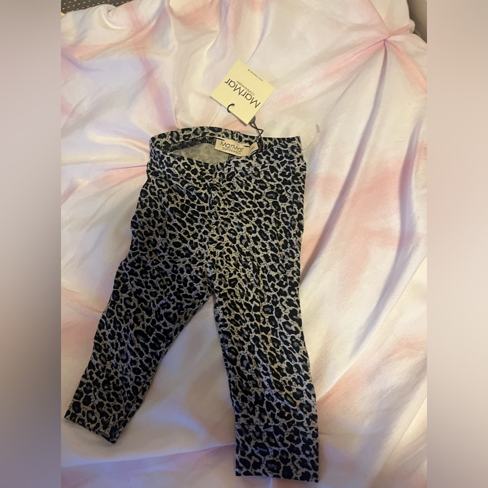 NWT MARMAR COPENHAGEN grey leopard print